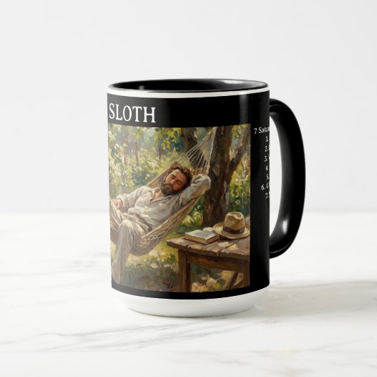 The 7 Virtues of Satan: Sloth Tasse (VorderseiteRechts)