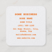 The 9 Lives of the Emoji Cat Quadratische Visitenkarte (Rückseite)