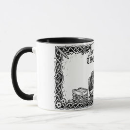 The 9 to 5 Tarot Card | Funny Corporate Skeleton  Tasse