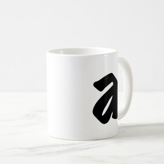 The "A" Mug Kaffeetasse (VorderseiteRechts)