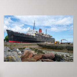 The Abandoned TSS Duke of Lancaster Ship Poster