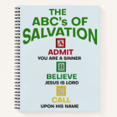 The ABC's of Salvation Notizblock (Vorderseite)