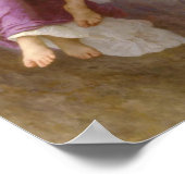 The abduction of Psyche – William Bouguereau  Poster (Ecke)