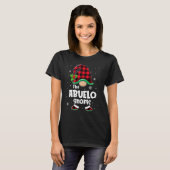 The Abuelo Gnome Buffalo Plaid Christmas Matching  T-Shirt (Vorne ganz)