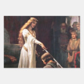 "The Accolade" Mittelalterliche Malerei von Edmund Geschenkpapier Set (Vorderseite)