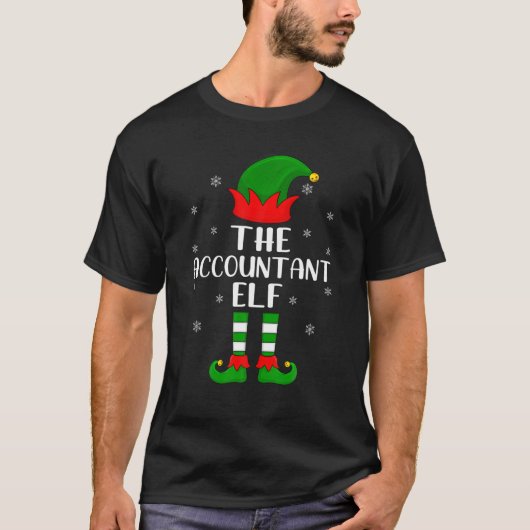 The Accountant Elf Christmas Party Matching Family T-Shirt (Vorderseite)