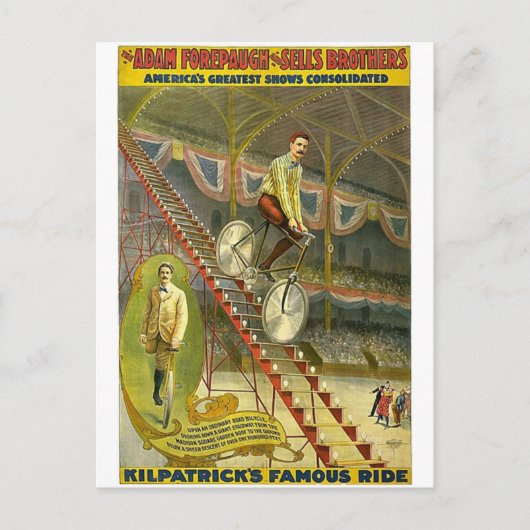 The Adam Forepaugh und verkauft Brothers America's Postkarte (Vorderseite)