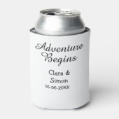 The adventure begins wedding couple name datsimple dosenkühler (Kanne Vorderseite)