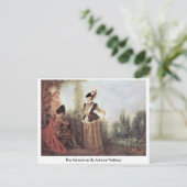 The Adventure By Antoine Watteau Postkarte (Stehend Vorderseite)