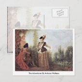 The Adventure By Antoine Watteau Postkarte (Vorne/Hinten)