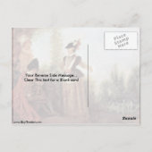 The Adventure By Antoine Watteau Postkarte (Rückseite)