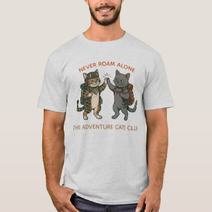 The Adventure Cats Club - High-Five Wanderfreunde T-Shirt