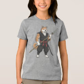 The adventure of the Akita gladiator dog Tri-Blend Shirt (Vorderseite)