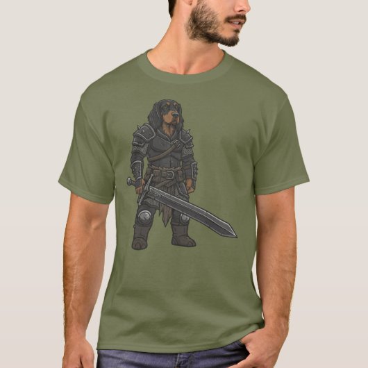 The adventure of the Gordon Setter gladiator dog T-Shirt (Vorderseite)