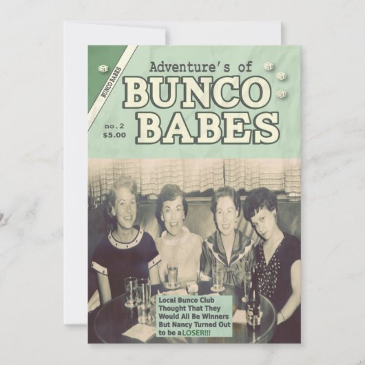 The Adventures of Bunco Babes Edition #2 Einladung (Vorderseite)