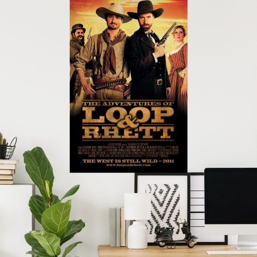 "The Adventures of Loop & Rhett" Ein Blatt Poster (Heimbüro)
