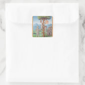 The Aeneid' by Virgil mit einem Kommentar von Quadratischer Aufkleber (Tasche)