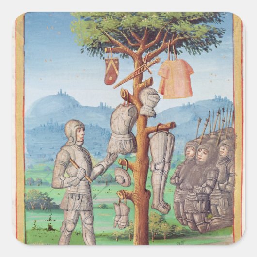 The Aeneid' by Virgil mit einem Kommentar von Quadratischer Aufkleber (Vorderseite)