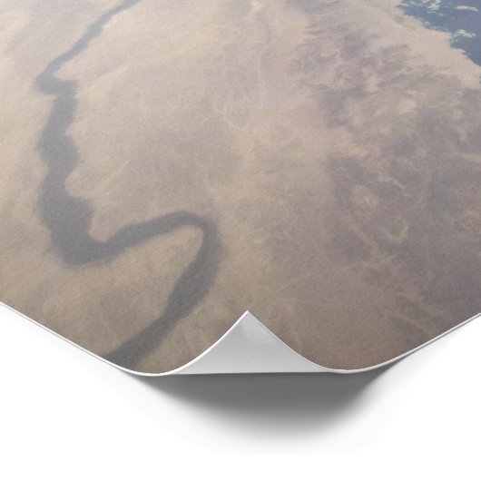 The aft section of the docked space shuttle poster (Ecke)