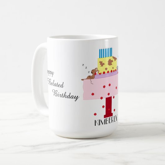 The Afternoon Nap- Belated Birthday: Coffee Mug Kaffeetasse (Vorderseite Links)