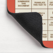 The AI Bingo - Prompt edition - Machen Sie sich se Mousepad (Ecke)