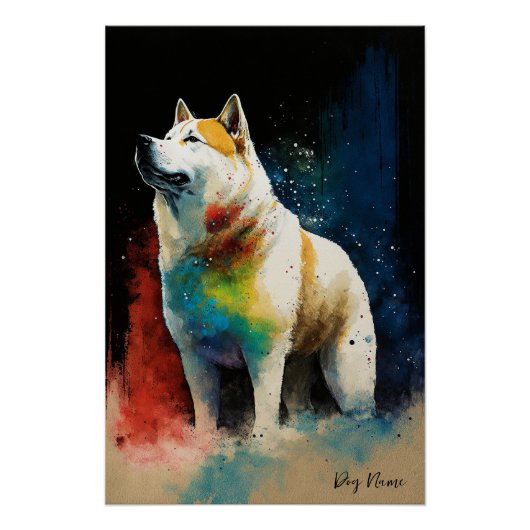 The Akita Dog - Composition 005 Poster (Vorderseite)