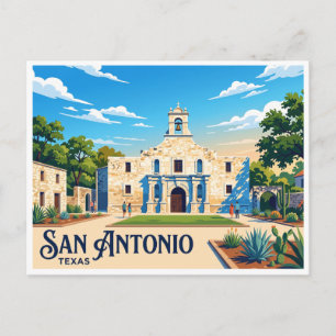 The Alamo San Antonio Postkarte
