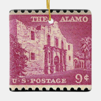 The Alamo Stamp Keramikornament