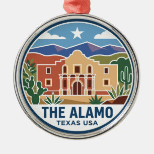 The Alamo Texas Ornament Aus Metall