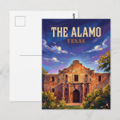 The Alamo Texas Postkarte (Vorne/Hinten)