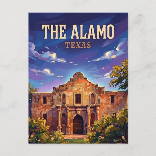 The Alamo Texas Postkarte (Vorderseite)