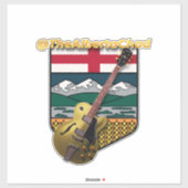 The Alberta Chad - Vinyl Window Sticker (Blatt)
