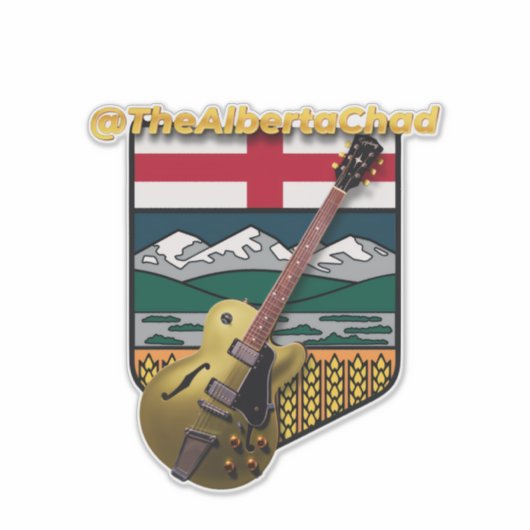 The Alberta Chad - Vinyl Window Sticker (Vorderseite)