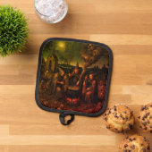 The Alchemist’s Hearth: Witches' Kitchen Occult Topflappen (Oben Unten)