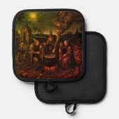 The Alchemist’s Hearth: Witches' Kitchen Occult Topflappen (Vorderseite/Rückseite)