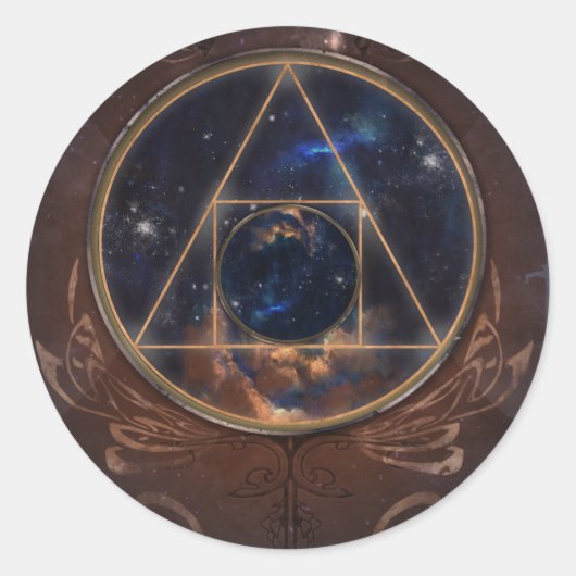 The Alchemist’s Ring – Akasha Codex Edition Runder Aufkleber (Vorderseite)