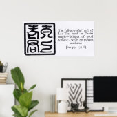 The 'All-Powerful' Seal of Lao-Tze Poster (Heimbüro)