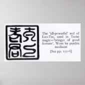The 'All-Powerful' Seal of Lao-Tze Poster (Vorne)