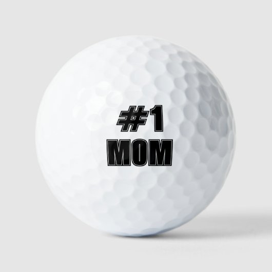 The All-Star Mom Number One Varsity College Font Golfball (Vorderseite)