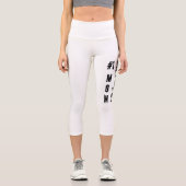The All-Star Mom Personalized Team Spirit Design Capri Leggings (Vorderseite)