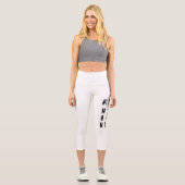 The All-Star Mom Personalized Team Spirit Design Capri Leggings (Vorderseite)