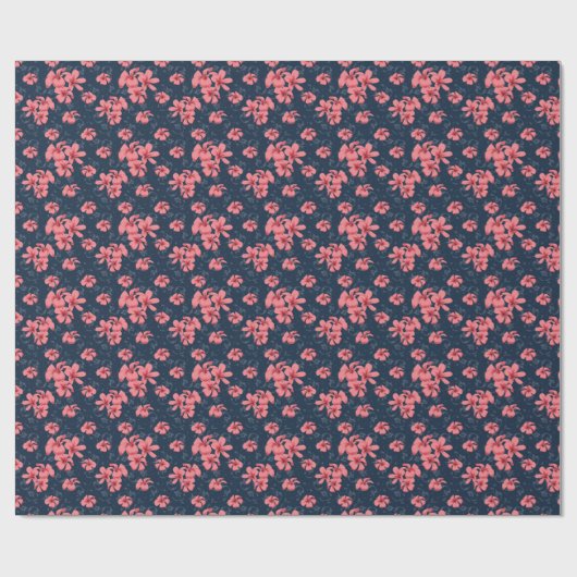 The allure of dark elegance: Sunset Blossom Geschenkpapier (Flach)