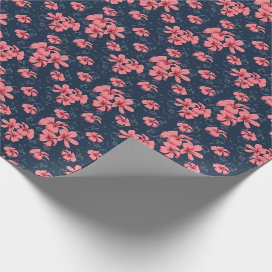 The allure of dark elegance: Sunset Blossom Geschenkpapier (Ecke)