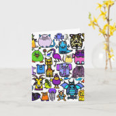 "the alphabet book" - Note Card Karte (Gelbe Blume)