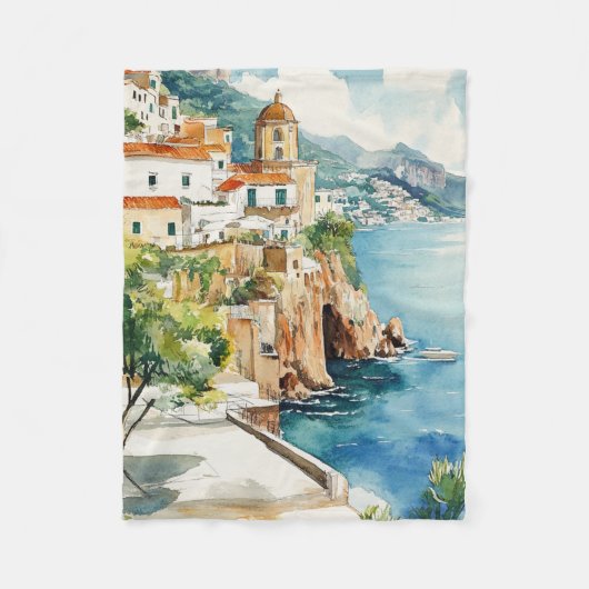 The Amalfi Coast, Italy Fleecedecke (Vorderseite)
