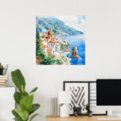 The Amalfi Coast, Italy Poster (Heimbüro)