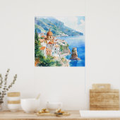 The Amalfi Coast, Italy Poster (Küche)
