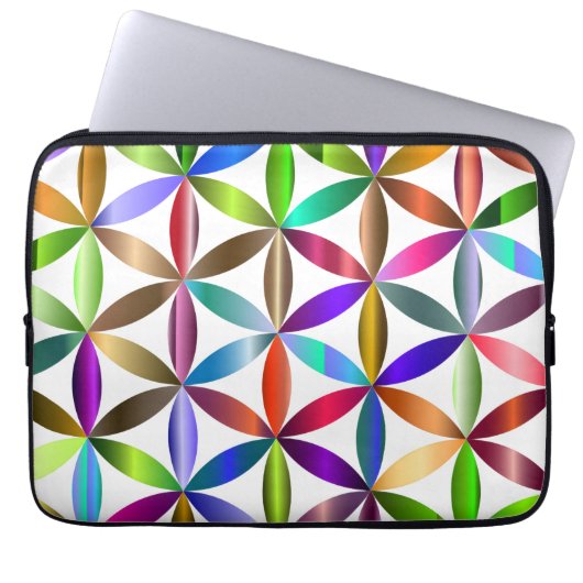 The Amazing Flower of Life on an Electronics Bag Laptopschutzhülle (Vorderseite)