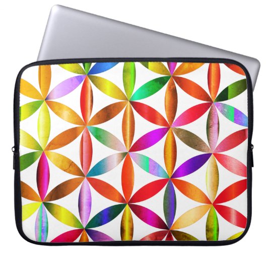 The Amazing Flower of Life on an Electronics Bag Laptopschutzhülle (Vorderseite)