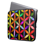 The Amazing Flower of Life on an Electronics Bag Laptopschutzhülle (Vorderseite Links)